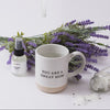 a mug with lettering of You are a great mom and a lavender flower