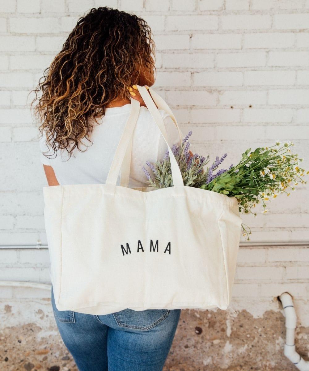 Super Mama Tote Bag - Recycled rice bag - Nyoman - Mitzie Mee Shop